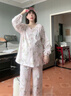 婧麒月子服純棉產(chǎn)后十月份春秋季孕婦睡衣哺乳喂奶懷孕期家居服女 【四季180g】鈴蘭喵語·純凈天山棉·柔滑舒爽 L 曬單實(shí)拍圖