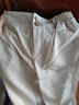 啄木鳥(niǎo)亞麻闊腿褲女高腰垂感折扣商場(chǎng)處理夏季麻女褲花苞腰直筒褲 938灰色長(cháng)/褲 2XL 建議125-135斤 曬單實(shí)拍圖