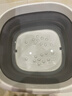 Little seal日本可折疊泡腳桶14L家用便捷加厚加深洗腳盆養生按摩足浴盆水桶 曬單實(shí)拍圖