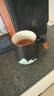 憶壺茶辦公泡茶杯茶水分離陶瓷杯帶蓋馬克杯辦公室家用高檔水杯子實(shí)用 【360ML】陶瓷三件杯 曬單實(shí)拍圖
