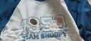 史努比（SNOOPY）兒童T恤男女童長袖棉打底衫2件裝春秋 黑宇航+藍橄欖球 130 曬單實拍圖