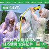 kocotreekk樹(shù)兒童一次性雨衣加厚壓縮便攜雨披長(cháng)款上學(xué)防暴雨成人 兒童版 曬單實(shí)拍圖