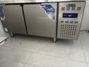 美凌美智能三代操作臺冷藏冷凍冰柜工作臺商用平冷廚房保鮮雙溫水吧臺案板兩用臥式雙開(kāi)門(mén)冰箱一體 【雙溫款】1.5M-0.8M-0.8M左冷藏右冷凍 曬單實(shí)拍圖