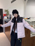 波司登25新款羽絨服男女同款情侶款短款運動(dòng)立領(lǐng)保暖外套B250246380 寒露粉|1956【趨勢推薦】 S 160/84A 體重約100-110斤 曬單實(shí)拍圖