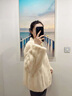離境天貂皮大衣女短款2025冬季新款皮毛一體暖咖貂經(jīng)典復古全抽刀貂皮大 藍寶石本色 L 均碼 曬單實(shí)拍圖