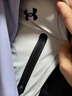 安德瑪（Under Armour）童裝男女中大童休閑體訓褲透氣寬松戶(hù)外運動(dòng)長(cháng)褲工裝褲243223128 淺灰 160 曬單實(shí)拍圖