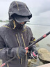 風(fēng)獵者釣魚(yú)沖鋒衣硬殼3L壓膠防水防風(fēng)透氣三合一海釣磯釣套裝男款 黑色海磯悍甲沖鋒衣褲套裝（不含內膽） M 曬單實(shí)拍圖