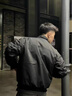 JEEP SPIRIT男士春秋季美式飛行員夾克外套男款立領(lǐng)三防教練工裝棒球服BF潮流 狼灰色 XL 曬單實(shí)拍圖