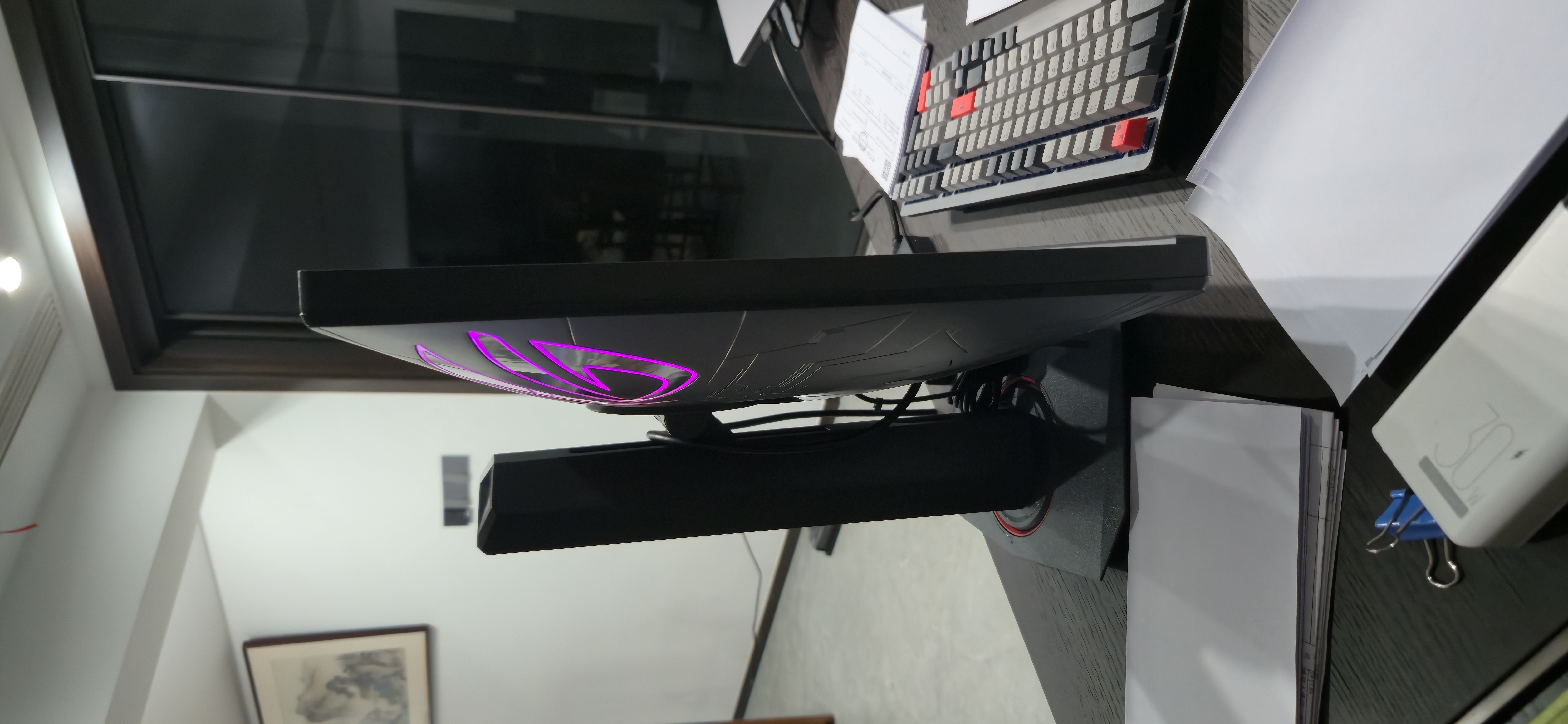華碩ROG 絕神27 27英寸顯示器4K電競顯示器4K 160Hz雙模1K 320Hz HDR400 G-sync兼容Type-C HDMI2.1 曬單實(shí)拍圖