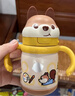 babycare兒童保溫杯嬰兒小松鼠寶寶1-3歲不銹鋼吸管水杯壺學(xué)生上學(xué)450ml 曬單實拍圖
