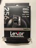 雷克沙（Lexar）256GB SD存儲卡 U3 V60 4K數碼相機內存卡 讀250MB/s 寫(xiě)120MB/s 雙排金手指（1667x Pro） 曬單實(shí)拍圖