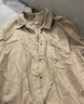 優(yōu)衣庫女裝法蘭絨箱型襯衫/長(cháng)袖襯衣480832 31 米色 3XL /170/108C 曬單實(shí)拍圖