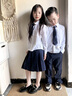 衣諾坊兒童演出服套裝男女生團體表演服男生襯衫西裝女生百褶中裙春秋新 曬單實(shí)拍圖