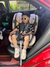 貝倍適（BAYBETSS）兒童安全座椅汽車(chē)用0-4-12歲寶寶360度旋轉嬰兒車(chē)載坐椅ISOFIX 米灰色【遮陽(yáng)棚+上拉帶+側保護】 曬單實(shí)拍圖
