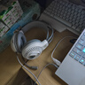 狼蛛（AULA）S605電腦頭戴式耳機 游戲耳機耳麥 網(wǎng)吧電競吃雞筆記本重低音有線(xiàn)聽(tīng)聲辯位 S605典雅白【USB+雙3.5接口】 無(wú)規格 曬單實(shí)拍圖