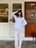 森馬（Semir）外套女秋肌理修身連帽夾克2025新款ins潮小心機氣質(zhì)溫柔上衣 本白10102 M 曬單實(shí)拍圖
