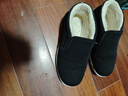 3514保暖羊毛布鞋老人鞋套腳款男士爸爸鞋冬季加厚棉鞋 黑色 40  曬單實(shí)拍圖