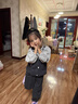 G.DUCKKIDS小黃鴨女童秋季套裝2025新款洋氣兒童毛線(xiàn)馬甲三件套女寶寶春秋裝 灰色 90 建議1~2歲【 80-90cm】cm 曬單實(shí)拍圖