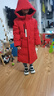 雪中飛【蓄熱】童裝兒童羽絨服男童女童純色中大童拼接羽絨服紅色130cm 曬單實(shí)拍圖
