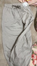 優(yōu)衣庫女裝休閑廓形長(cháng)褲/系腰帶彎刀鐮刀褲子481028 481028/02淺灰色 L 曬單實(shí)拍圖