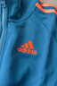 阿迪達斯 （adidas）春秋套裝 兒童運動套裝新款戶外休閑夾克長褲兩件套 藍/橘 128 曬單實拍圖