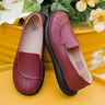 足力健老人鞋女鞋冬季女士單鞋休閑戶(hù)外散步皮鞋一腳蹬軟底舒適媽媽鞋 【酒紅】 送長(cháng)輩 38 曬單實(shí)拍圖