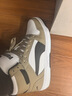 彪馬（PUMA）經(jīng)典復古籃球風(fēng)熊貓配色中幫板鞋男女款REBOUNDMID369573 橡樹(shù)棕-黑色-白-50 42.5 曬單實(shí)拍圖
