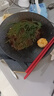 onlycook 日式陶瓷盤(pán)子 餐盤(pán)西餐盤(pán)牛排盤(pán)水果盤(pán) 復古可微波 10寸黑色 曬單實(shí)拍圖