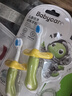 babycare兒童牙刷寶寶牙刷嬰兒軟毛刷兒童倍凈訓練牙刷1-3歲2支裝 原力青 曬單實(shí)拍圖