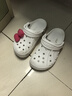 CROCS卡駱馳貝雅洞洞鞋沙灘鞋|10126 白色-100 36/37(220mm)  曬單實拍圖