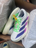 阿迪達斯 （adidas）女 跑步系列 adizero Evo SL W 跑步鞋 JS4456 白色  38  曬單實(shí)拍圖