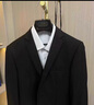 羅蒙西服套裝男士修身職業(yè)正裝西裝套裝商務(wù)伴郎服新郎服結婚禮服男裝 曬單實(shí)拍圖