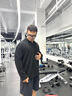 MUSCLE DOG肌肉狗POLO長(cháng)袖T恤男2025秋季新品美式純色寬松運動(dòng)訓練健身上衣 黑色 XL 曬單實(shí)拍圖