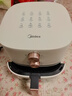 美的（Midea）空氣炸鍋不用翻面可視大容量家用全自動(dòng)烤箱多功能不粘易洗觸控微蒸汽嫩烤免翻面炸烤一體 KZE5089【雙旋鈕控溫時(shí)丨免翻面】 5L 曬單實(shí)拍圖