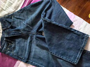 百圖betu女裝2025夏季新款牛仔褲時(shí)髦撞色洗水老爹哈倫褲褲子2503X04 牛仔色 S 曬單實(shí)拍圖