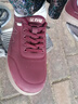 足力健老人鞋冬季女鞋軟底板鞋旅游鞋休閑鞋子平底鞋女 6228K酒紅38 曬單實(shí)拍圖
