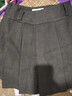 森馬（Semir）半身裙女百搭學(xué)院風(fēng)顯瘦短裙俏皮小個(gè)子秋灰色格子百褶裙時(shí)尚 灰色調00422 S 曬單實(shí)拍圖
