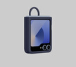 三星（SAMSUNG）Galaxy Z Flip6 / Flip7 FE  原裝指環(huán)式硅膠保護殼 手機套 原廠(chǎng)手機殼 深藍色 曬單實(shí)拍圖