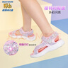 Skechers斯凱奇兒童露趾涼鞋夏季時(shí)尚鏤空女童大童休閑鞋302965L 淺粉色/LTPK 36 曬單實(shí)拍圖