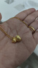 周大生黃金吊墜福祿足金花絲葫蘆掛墜送女友媽媽生日情人節禮物多退少補 約6.1g（不含項鏈） 曬單實(shí)拍圖