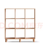 源氏木語(yǔ)實(shí)木客廳展示架簡(jiǎn)約自由組合橡木置物架(原木色)1.02米3*3格書(shū)架 曬單實(shí)拍圖