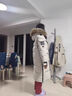 QYGY東北加厚白鵝絨羽絨服女長(cháng)款過(guò)膝新款超厚極寒工裝毛領(lǐng)派克服外套 女士燕麥色 真貉子大毛領(lǐng) M  90鵝絨420g（建議100-123斤） 曬單實(shí)拍圖