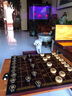 象棋實(shí)木帶棋盤(pán)紫光檀黃楊木雙拼鑲嵌中國象棋套裝棋盤(pán)高檔禮盒裝 48黃楊木紫光檀雙拼鑲嵌+血檀實(shí)木棋盤(pán) 曬單實(shí)拍圖