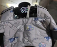 冬季加絨電動(dòng)車(chē)擋風(fēng)被斗篷式擋風(fēng)被防水電瓶電動(dòng)車(chē)加絨加厚防寒 【加絨】灰色小兔+雙口袋【斗篷式】 曬單實(shí)拍圖
