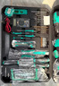 綠林34件21V沖擊鋰電鉆套裝多功能家用工具箱五金電工專(zhuān)用維修套裝 曬單實(shí)拍圖