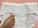 雅鹿【滅菌免洗即穿】純棉女士?jì)妊澟志醒鼰o(wú)痕大碼少女三角褲頭 曬單實(shí)拍圖