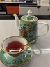 布蘭兔（Blan Bunny）四月篇章的茶blanbunny茶具禮英式下午茶杯碟歐式茶杯 綠色球蘭款 曬單實(shí)拍圖