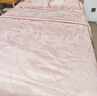 水星家紡四件套床上大提花輕奢高級被套枕套床單雙人四件套1.5m×2m櫻粉 曬單實(shí)拍圖