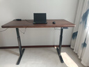 樸愫木作升降桌電動(dòng)升降電腦桌書(shū)桌辦公黑胡桃實(shí)木站立式工作臺 1.5m丨現貨 曬單實(shí)拍圖