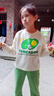 葉余女童秋裝套裝兒童洋氣童裝闊腿褲長(cháng)袖衛衣女大童春秋衣服兩件套潮 米色上衣+牛油果綠褲子 130 曬單實(shí)拍圖